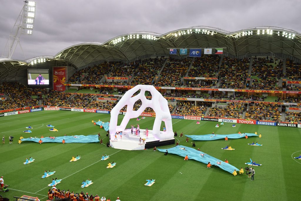 Khung cảnh một trận đấu tại AFC Asian Cup 2015