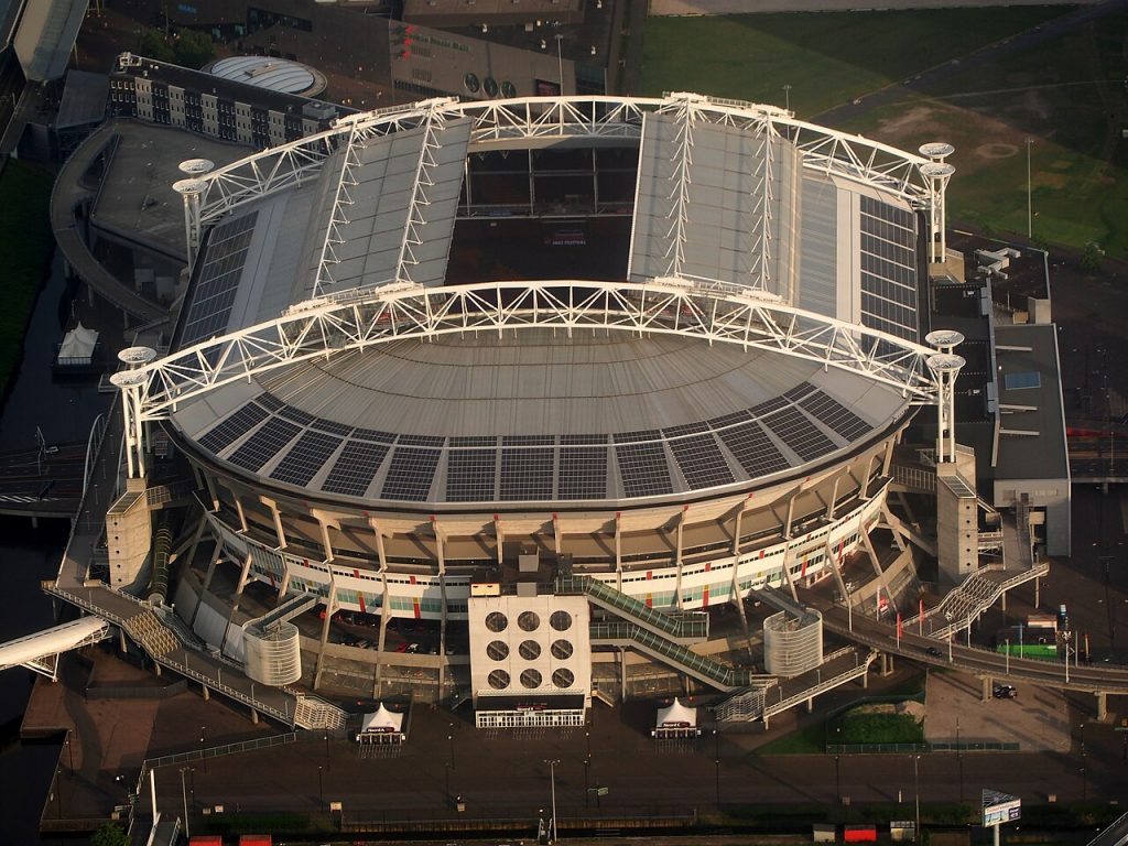 Toàn cảnh sân vận động của Ajax tại Amsterdam