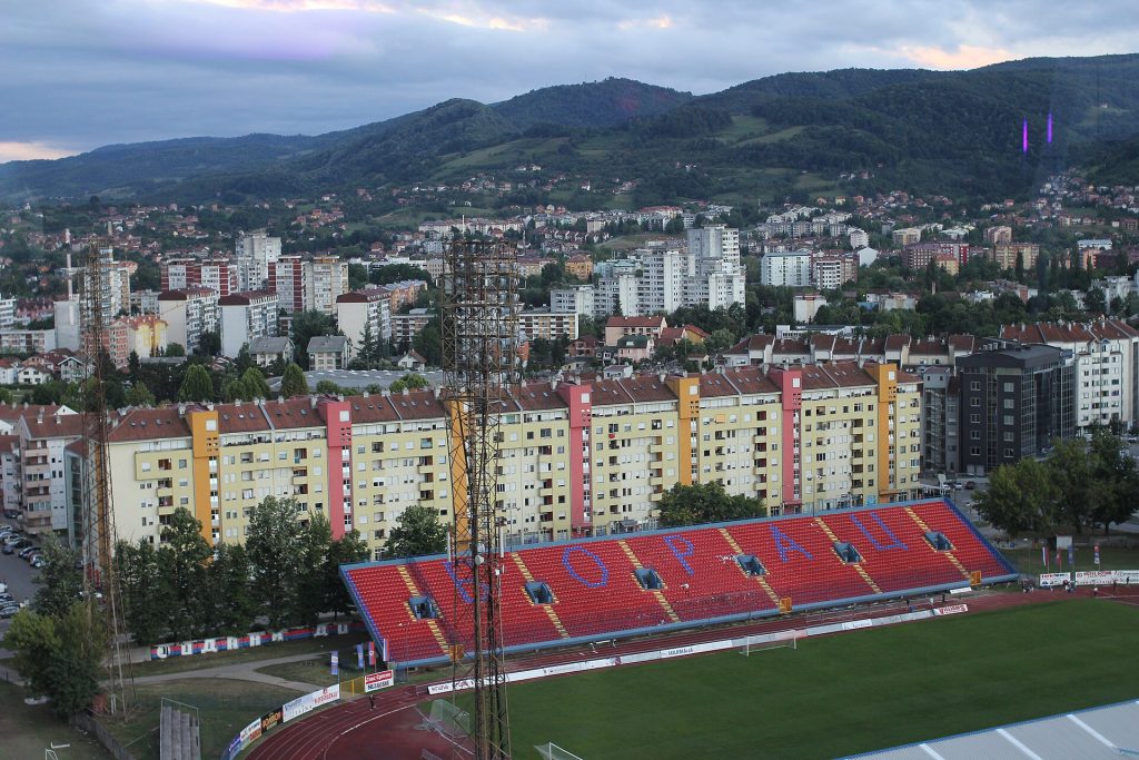 Toàn cảnh Banja Luka với sân vận động
