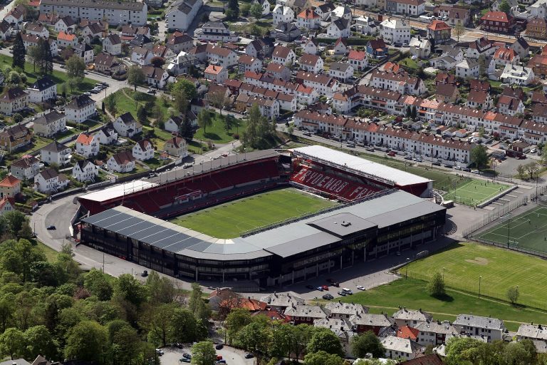 Brann Stadion trong ảnh tư liệu trước trận Brann gặp Universitatea Cluj