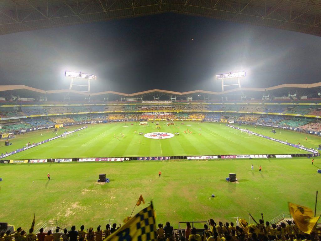 Jawaharlal Nehru Stadium tại Kochi trong một trận ISL