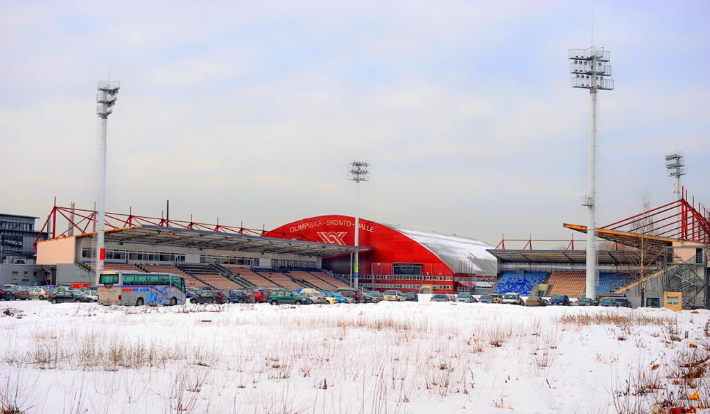 Skonto Stadium trước trận Riga FC vs Vardar Skopje