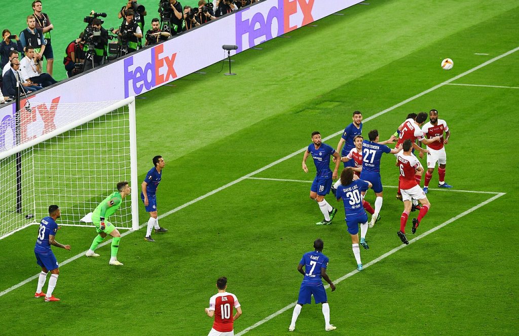 Chelsea trong lễ trao giải chung kết UEFA Europa League 2019