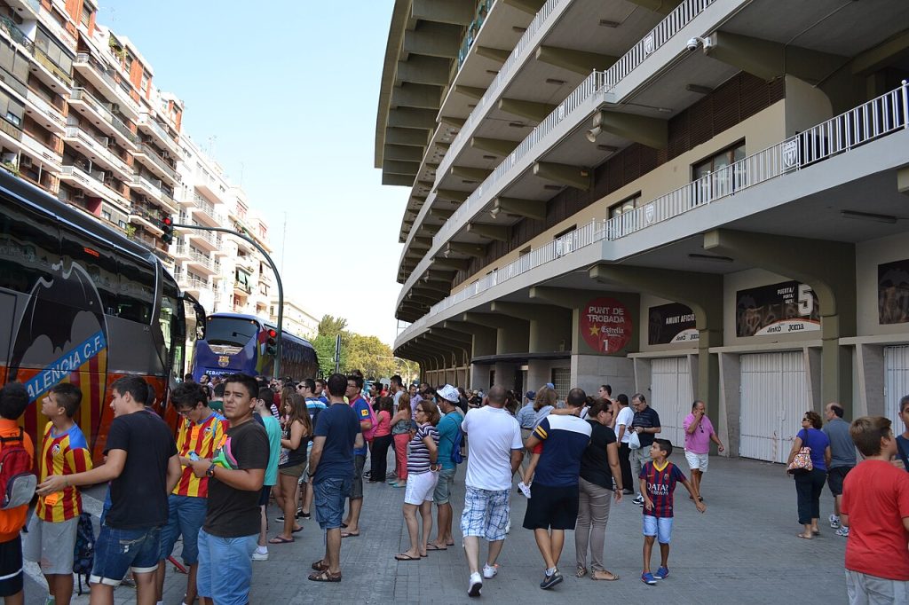 Người hâm mộ Valencia CF trong ngày thi đấu