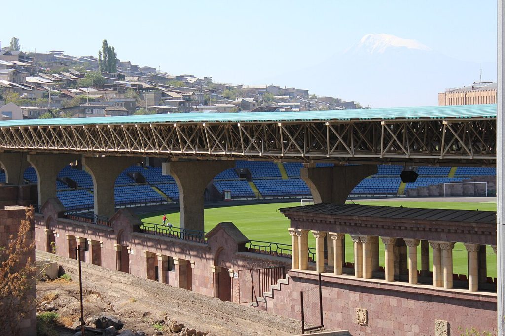 Sân Republican tại Yerevan trong ảnh tư liệu Ararat-Armenia