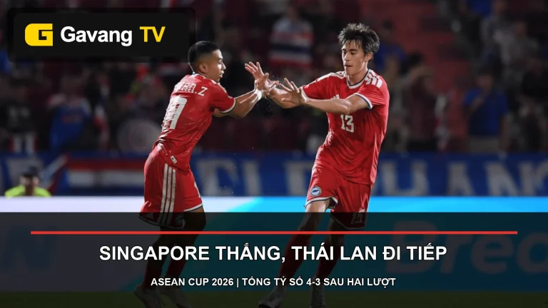 Cầu thủ Thái Lan trong trận bán kết lượt về ASEAN Cup 2026 gặp Singapore