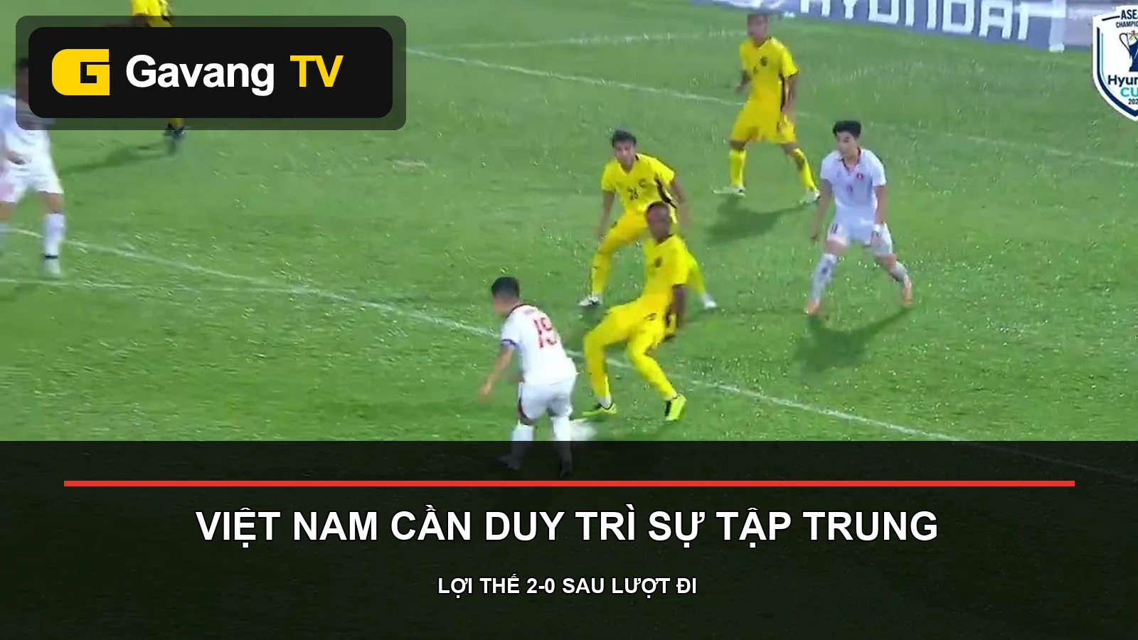 Cầu thủ Việt Nam và Malaysia trong trận bán kết lượt đi ASEAN Hyundai Cup 2026