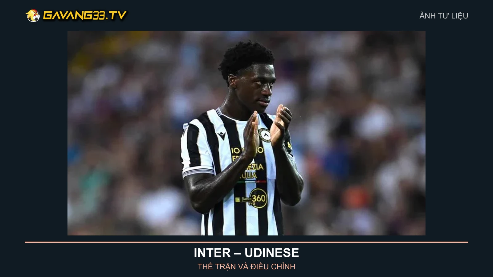 Ảnh tư liệu James Abankwah trong màu áo Udinese