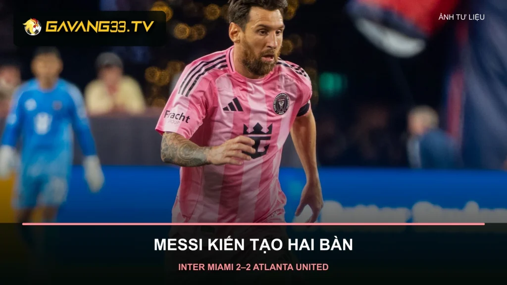 Ảnh tư liệu Lionel Messi trong màu áo Inter Miami năm 2025